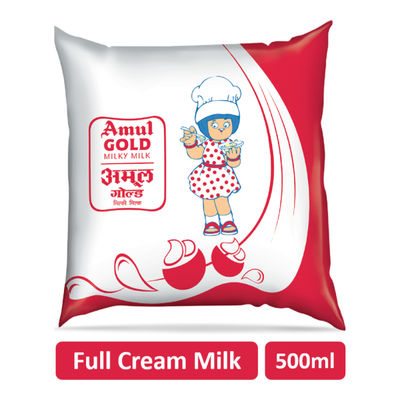 Amul Full Gold Cream Milk Pouch