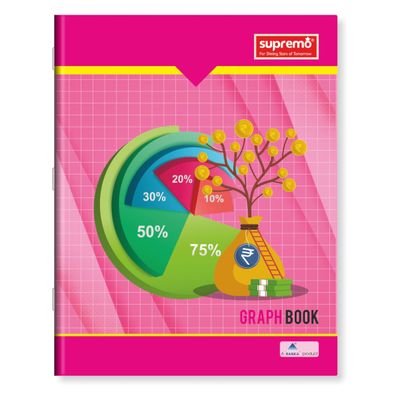 Ranka Supremo Graph Book | Ruled | 32 Pages - Assorted