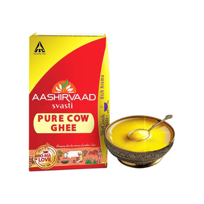 Aashirvaad Pure Cow Ghee, Tetrapack, Rich Aroma
