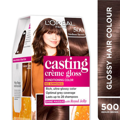 L'Oreal Paris Casting Creme Gloss Hair Color, Medium Brown 500