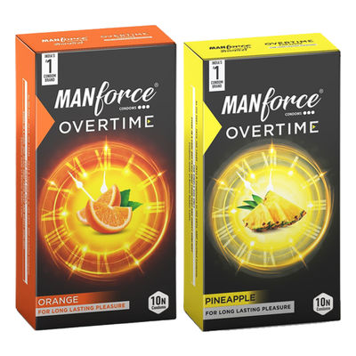 Manforce delay condoms - Orange + Pineapple