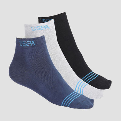 U.S. Polo Assn. | Socks Pack of 3 | I646 | Navy, Black and Grey