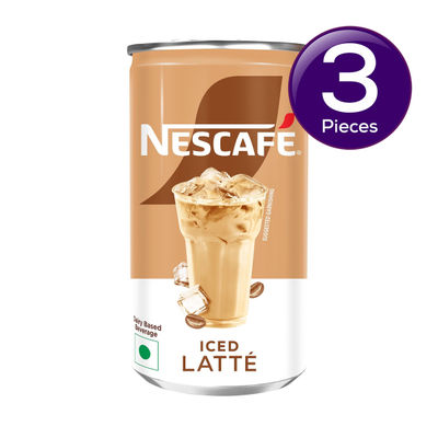 Nescafe Café Style Cold Coffee, Iced Latte 170 ml Combo