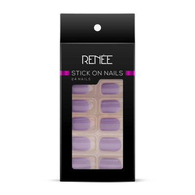 Renee Stick On Nails Bn 08| 24 Reusable Artificial Fake Nail Set