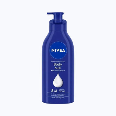 NIVEA Nourishing Body Lotion Body Milk|48 H Moisturization|2X Almond Oil|For Very Dry Skin