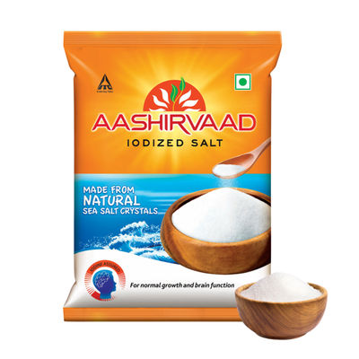 Aashirvaad Iodized Salt | Natural | Solar Evaporated Everyday Salt