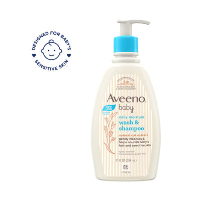 Aveeno Baby Daily Moisturising Wash & Shampoo For Kids | 0+ months