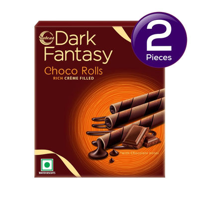 Sunfeast Dark Fantasy Choco Rolls 198 g Combo