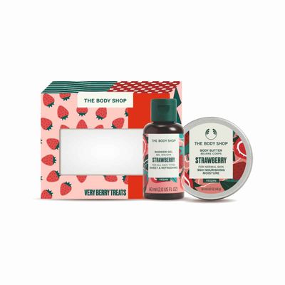 The Body Shop Strawberry Shower Gel And Body Butter Gift Box
