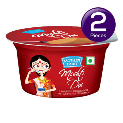 Mother Dairy Mishti Doi 80 g X 2 Combo