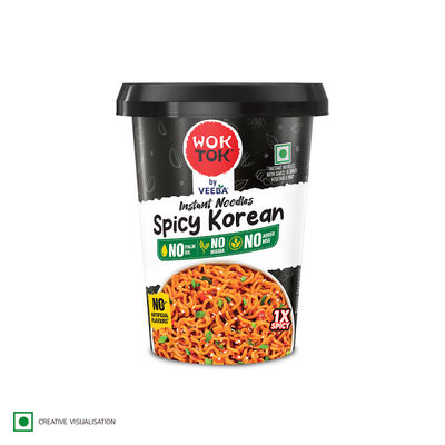 Wok Tok by Veeba Instant Cup Noodles Spicy Korean