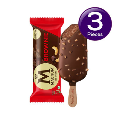 Kwality Wall's Chocolate Brownie Ice Cream Stick | Pouch 61 g Combo