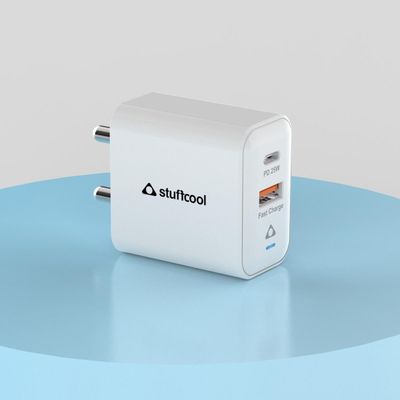 Stuffcool Flow 25W PD PPS Dual Port Charger