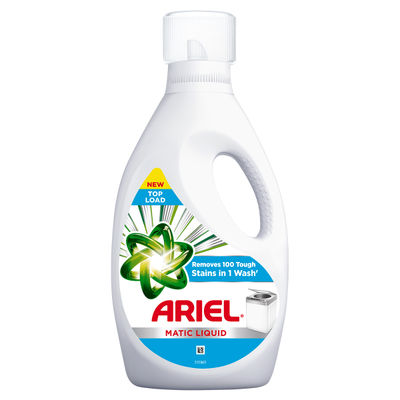 Ariel Liquid Detergent Top Load | Stain Removal in Washing Machine