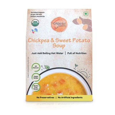 Indic RootsChickpea and Sweet Potato Soup
