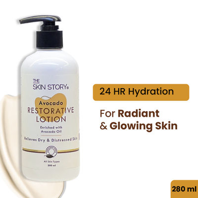 The Skin Story Avocado Body Lotion Deep Moisturization For Soft Supple Bright Skin With Niacinamide