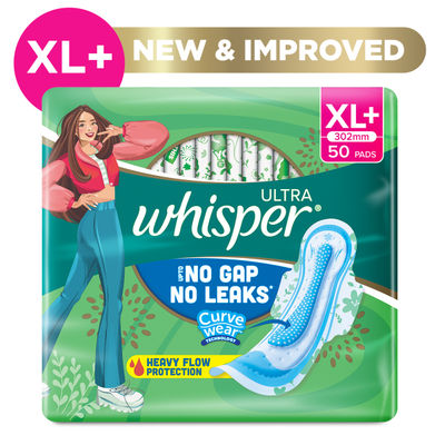 Whisper Ultra Clean XL+ Sanitary Pads