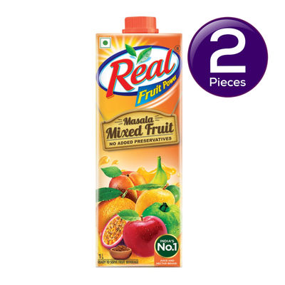 Real Fruit Power -Masala Mixed Fruit Juice Tetrapack 1 l Combo