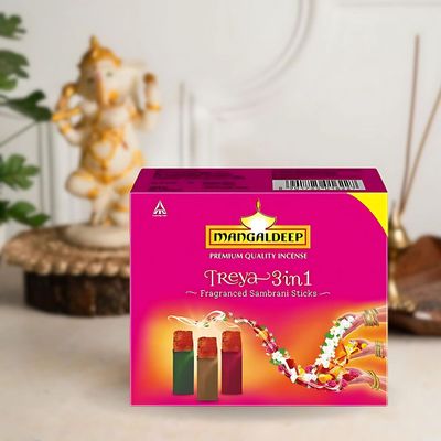 Treya 3In1 Sambrani Sticks - Fragranced Sambrani Sticks