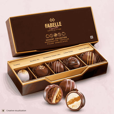 Fabelle Dessert Collection - 5 Chocolate Truffles Inspired By Desserts