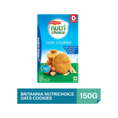 Britannia Nutrichoice Oats Cookies Diabetic Friendly