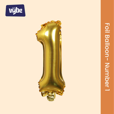 Let's Vybe Foil Balloon Number 1