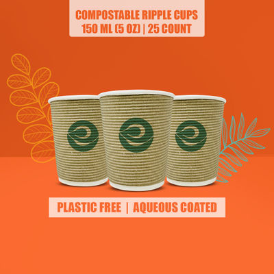 ECO SOUL 150 ml | 25 Count | Disposable Cup/Glass