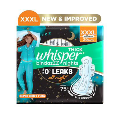Whisper Bindazzz Nights XXXL Sanitary Pads