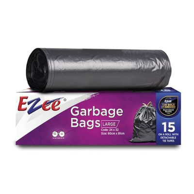 Ezee Premium Large Size Garbage Bag With Detachable Tie Tape