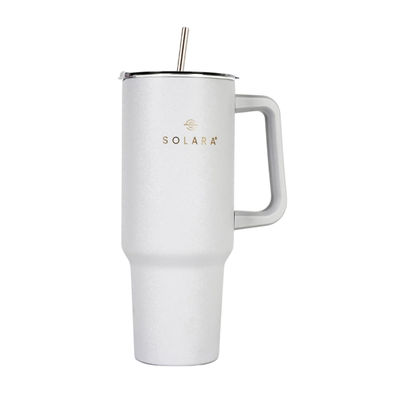 Solara 1.2 Liter Insulated Elixir Tumbler With Lid And Straw For Travel, Office, Home - Frosty