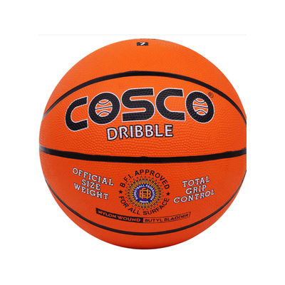 Cosco Dribble Rubber Basketball (Orange)