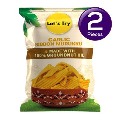 Let's Try Garlic Ribbon Murukku 180 g Combo