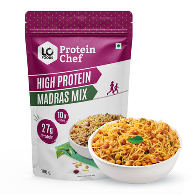 Protein Chef Madras High Protein Mixture Namkeen (Healthy Snacks - No Transfat, No Preservatives)