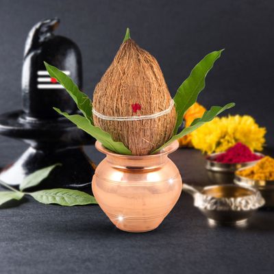 Shubhkart Kalash - Copper | One Size