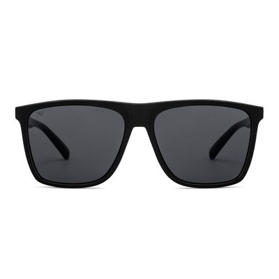 Vincent Chase By Lenskart Unisex Solid Plastic Wayfarer Sunglasses | Black - L