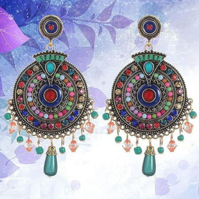 YouBella Jewellery Bohemian Multi-Color Earrings For Girls And Women