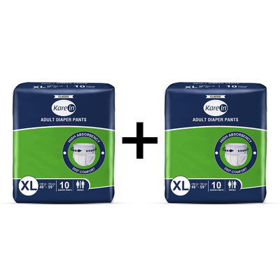 KareIn Classic Adult Diaper (Pants, XL , 100-150 cm) 10 pc X 2 Combo