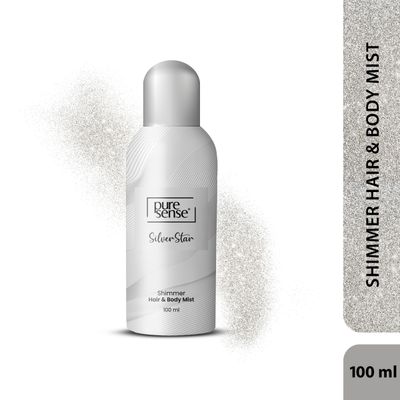 Puresense Silver Star All Day Hair And Long Lasting Fragrance Shimmer Body Mist - For Women