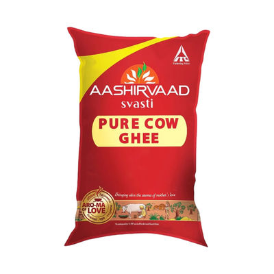 Aashirvaad Pure Cow Ghee, Pouch, Rich Aroma