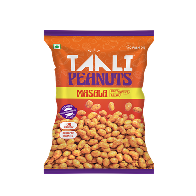 Taali Roasted Bharuchi Peanuts | Masala | Protein Rich, No Palm Oil ,Restaurant-Style Crunch