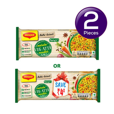 Maggi Nutri-Licious Masala Veg Atta Noodles 290 g Combo