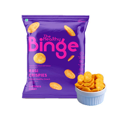 The Healthy Binge Ragi Baked Chips Chatpata Chaat- High Protein & Fibre