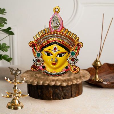 Svasti Durga Face | Metal - One Size