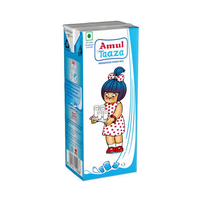 Amul Tetra Taaza Homogenised Toned Milk Pack