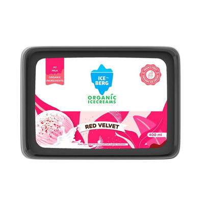 Iceberg Red Velvet Organic Ice Cream Tub