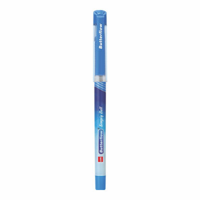 Cello Butterflow Simply Ball pen Blue 5 pcs Pouch