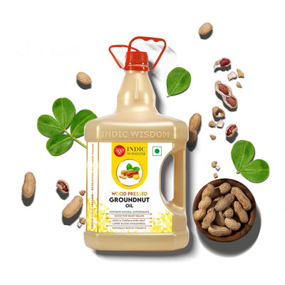 Indic Wisdom Wood Pressed Groundnut Oil | Cold Pressed - Extracted on Wooden Churner