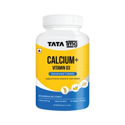 Tata 1Mg Calcium & Vitamin D3 Supplement 60 Tablets