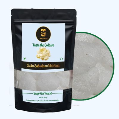 Being Bania Sada Sabudana Khichiya - salted | Sago Papad - fasting friendly