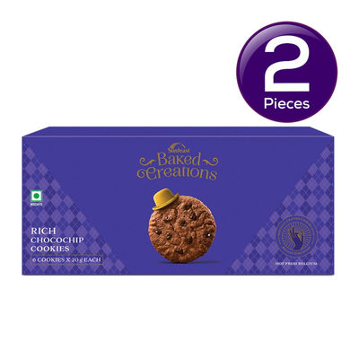 Sunfeast Baked Creations Rich Choco Chip 120 g Combo